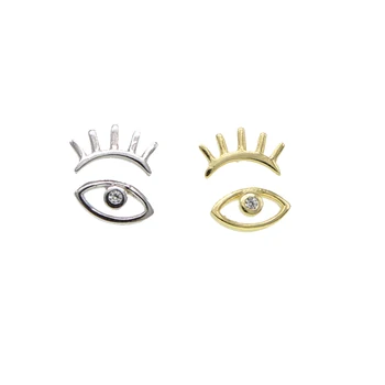 2020 Paprastos Konstrukcijos Mažyčių akių Stud Auskarai Moterims, mergina, Mielas S925 auksas, sidabras spalva, žavesio Mados vestuves Papuošalai