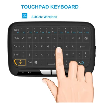 Mini H18 Belaidė Klaviatūra 2.4 G Nešiojamas Klaviatūra Su Touchpad Pele 