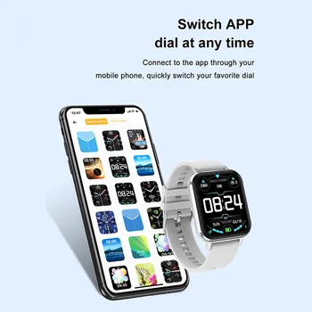Sporto Smart Watch Širdies Ritmo Monitorius Vandeniui Fitneso Apyrankė Vyrams, Moterims Smartwatch 2020 